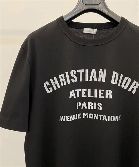 dior atelier t shirt black|christian dior t shirts men's.